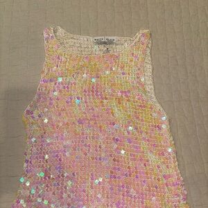 Sequin Sleeveless woman’s top